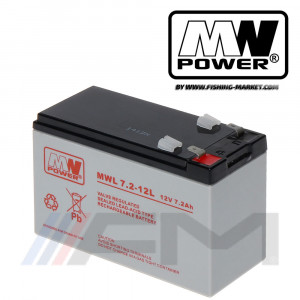 Акумулаторна тягова батерия MW POWER AGM - MWL 7.2Ah 12V Long Life 